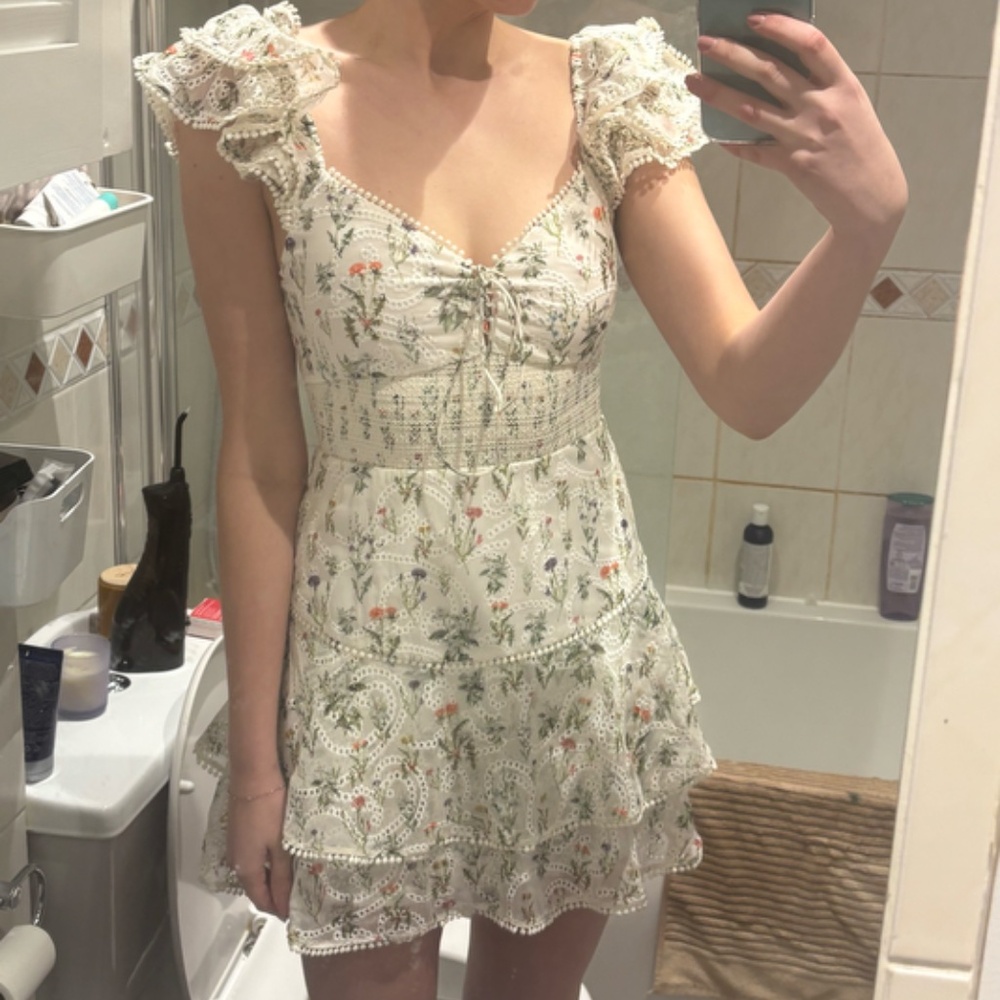EUC Alice and Olivia Hartford Mini Dress in Georgia Floral